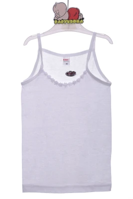 Майка однотонна з квіточкою