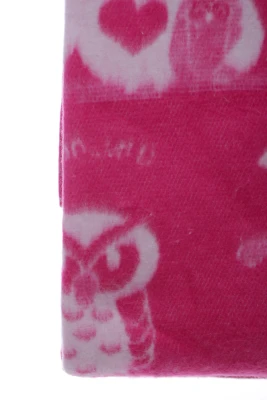 Ковдра байка для дівчинки із Совушкою 100*140 см рожевий