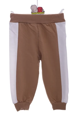 Спортивний костюм для хлопчика з смужкою бежевий