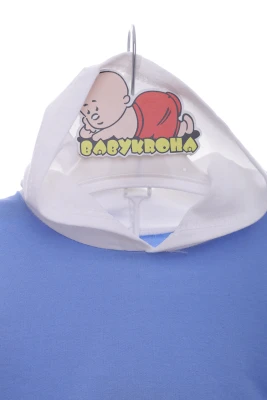 Спортивний костюм для хлопчика з смужкою блакитний