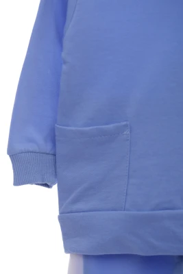 Спортивний костюм для хлопчика з смужкою блакитний