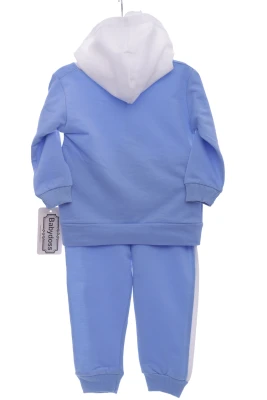 Спортивний костюм для хлопчика з смужкою блакитний