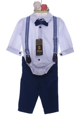 Костюм ошатний для хлопчика Малюк бавовняний блакитний