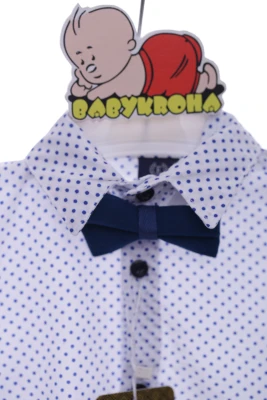 Костюм ошатний для хлопчика Малюк бавовняний блакитний