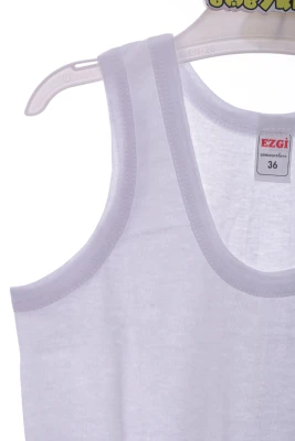 Майка для хлопчика бавовняна однотонна біла