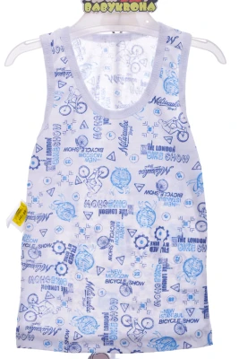 Труси з майкою для хлопчика бавовняні Спорт білий