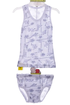 Труси з майкою для хлопчика "Вперед" білий