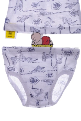 Труси з майкою для хлопчика "Вперед" білий