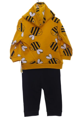 Костюм трійка з бджілкою трикотажний жовтий