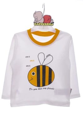 Костюм трійка з бджілкою трикотажний жовтий