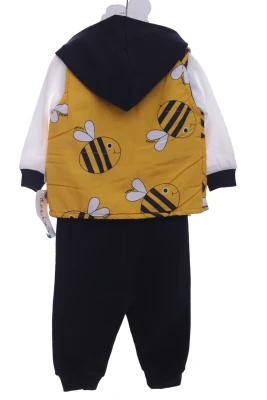 Костюм трійка з жилеткою для хлопчика Бджілка жовта