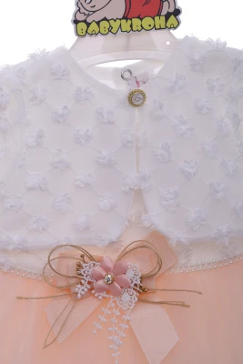 Пишна сукня з болеро Girl з персикове гіпюром