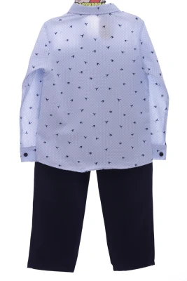 Костюм сорочка та штани для хлопчика Лего трикотажний синій