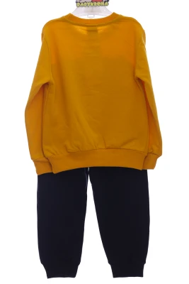 Костюм для хлопчика трикотажний зі скейтом жовтий