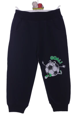 Спортивний костюм для хлопчика із м'ячем трикотажний синій