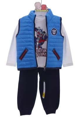 Костюм із жилеткою для хлопчика Оптимус синій