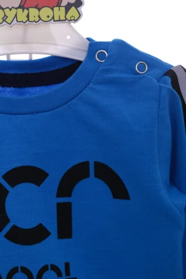 Спортивний костюм із жилеткою для хлопчика синій