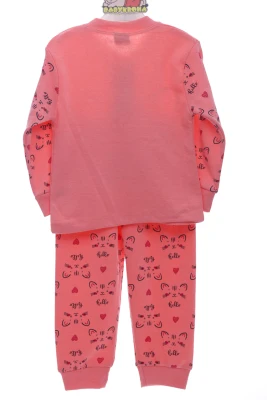 Піжама для дівчинки з принцесою Кіткою персикова Cit Cit Kids
