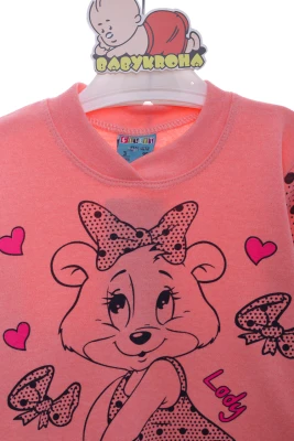 Піжама для дівчинки з леді Мішуткою рожева Cit Cit Kids