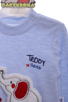 Костюм трикотажний для хлопчика зі Слоніком блакитний Esa Baby