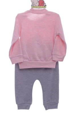 Костюм трикотажний для дівчинки з Лебедем рожевий Esa Baby