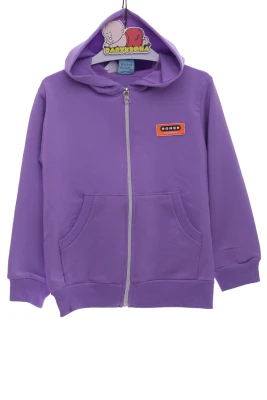 Кофта для дівчинки бавовняна однотонна бузкова Cit Cit Kids