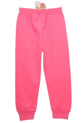 Піжама для дівчинки з довгим рукавом інтерлок Морська рожева