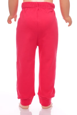 Піжама для дівчинки з довгим рукавом інтерлок Likee рожева