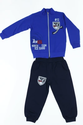 Костюм для хлопчика з довгим рукавом трикотаж на змійці American синій