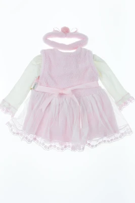 Сукня трава з водолазкою та пов'язкою Бубонець рожеве