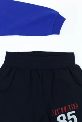 Костюм спортивний для хлопчика трикотажний Vintage синій