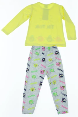 Туніка з лосинами для дівчинки трикотажний Tik-Tok жовтий