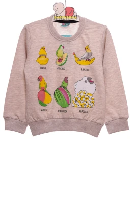 Світшот для дівчинки "Тропік" бежевий