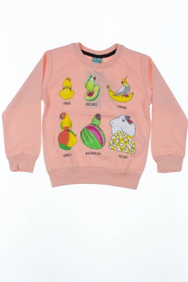 Світшот для дівчинки "Тропік" персиковий