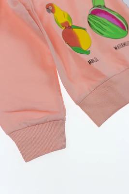 Світшот для дівчинки "Тропік" персиковий