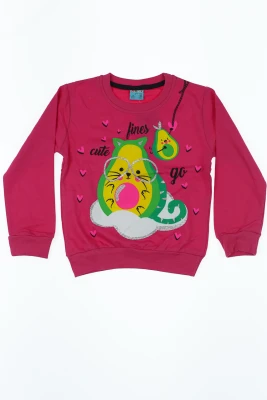 Світшот для дівчинки бавовняний