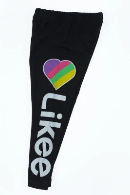 Лосини для дівчинки трикотажні Likee чорні