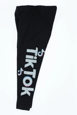 Лосини для дівчинки трикотажні Tik-Tok чорні
