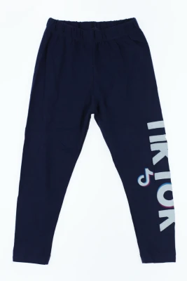 Лосини для дівчинки трикотажні Tik-Tok сині