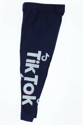 Лосини для дівчинки трикотажні Tik-Tok сині