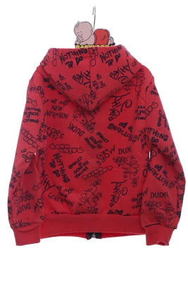 Кофта на флісі для дівчинки Love коралова