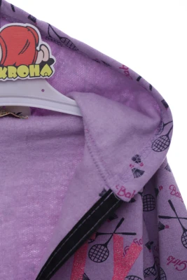 Кофта на флісі для дівчинки Pretty фіолетова