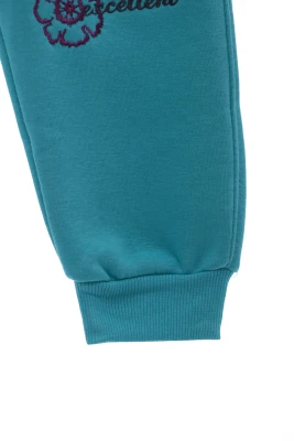 Штани на флісі для дівчинки з метеликом