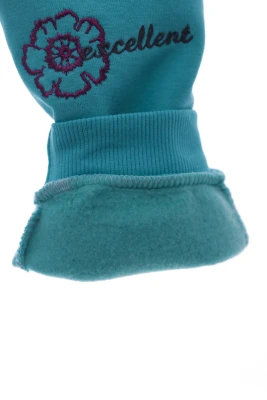 Штани на флісі для дівчинки з метеликом