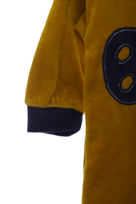 Людина для хлопчика на змійці велюр Мишко гірчичний