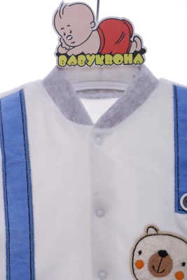 Людина з шапочкою для хлопчика велюр Мишко синій