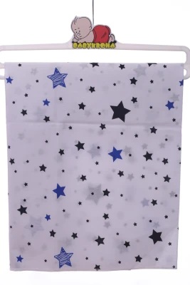 Пелюшка ситець з принтом Зірочок 110*85 см біла