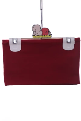 Хомут трикотажний для дівчинки однотонний бордовий