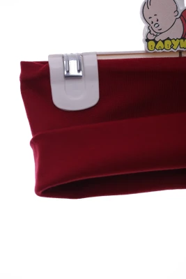 Хомут трикотажний для дівчинки однотонний бордовий