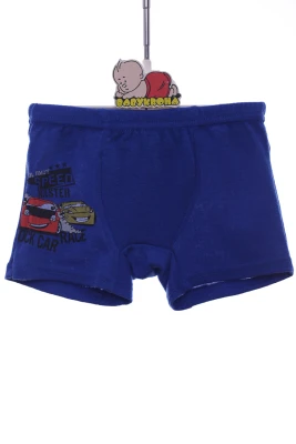 Боксери для хлопчика бавовняні з принтом Тачки електрик